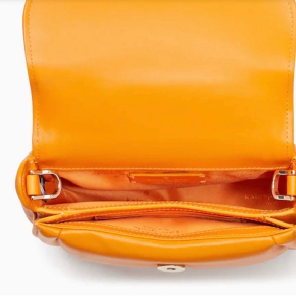 Kate Spade cross body puffy orange bag - Picture 3 of 7